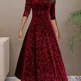 Nadia | Abito elegante in velluto per le feste