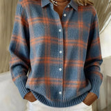 Delia | Giacca-camicia a quadri con bottoni