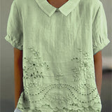 Viviana | Camicia ricamata a fiori