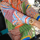 Alice | Camicia colorata in stile tropicale