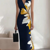 Penelope | Abito midi elegante in stile glamour da spiaggia