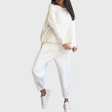 Stefania | Completo comodo con pantaloni con pieghe