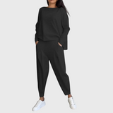 Stefania | Completo comodo con pantaloni con pieghe