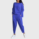 Stefania | Completo comodo con pantaloni con pieghe
