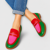 Marilena | Mocassini casual a contrasto