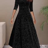 Nadia | Abito elegante in velluto per le feste