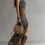 Milena | Abito lungo floreale in stile vintage