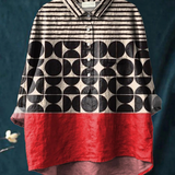 Liliana | Camicia casual con motivo geometrico
