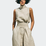 Maria | Completo minimalista con t-shirt e pantaloni lunghi