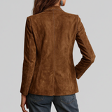 Marcella | Blazer in morbido scamosciato