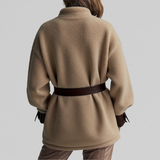 Fulvia | Giacca teddy con cintura