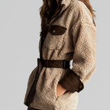 Fulvia | Giacca teddy con cintura