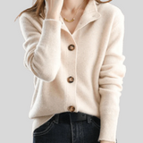 Luna | Gilet in cashmere stile retrò