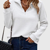 Nora | Maglione elegante con mezza zip