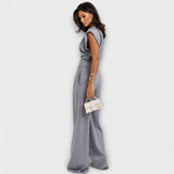 Michela | Completo con top asimmetrico e pantaloni ampi