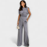 Michela | Completo con top asimmetrico e pantaloni ampi