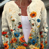 Rosalba | Cardigan da donna con fiori selvatici