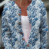 Ottavia | Cardigan con stampa floreale e bottoni