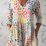 Graziana | Blusa lunga con scollo a V