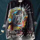 Marilena | Maglietta casual vintage con pittura astratta
