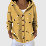 Tiziana | Cardigan comodo in maglia con cappuccio