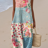 Roberta | Abito midi patchwork
