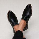 Giovanna | Mocassino patchwork nero