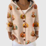 Elisabetta | Cardigan comodo in maglia con cappuccio