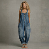 Agnese | Salopette in denim elegante con tasche
