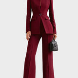 Serena | Completo elegante con pantaloni a vita alta