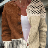 Teresa | Cardigan minimalista con stampa astratta a pois