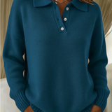 Marcella | Maglione in maglia con colletto polo