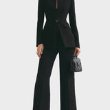 Serena | Completo elegante con pantaloni a vita alta