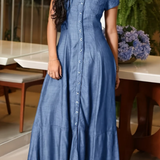Paola | Abito lungo in jeans