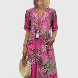 Sofia | Abito midi elegante a fiori