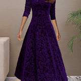 Nadia | Abito elegante in velluto per le feste