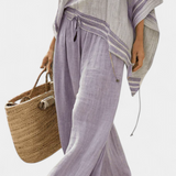 Silvana | Completo boho con top a spalle scoperte
