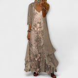 Virginia | Set elegante con abito lungo in due pezzi