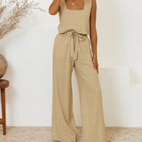 Gaia | Completo con top minimalista e pantaloni svasati