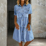 Raffaella | Abito in jeans tra eleganza e casual