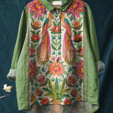 Michela | Maglietta casual in stile vintage con motivo floreale