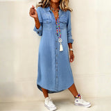 Flavia | Abito chemisier in denim tra eleganza e casual