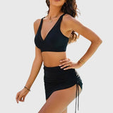 Caterina | Set bikini con gonna e pancia contenuta