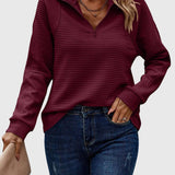 Nora | Maglione elegante con mezza zip