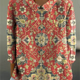 Brunella | Blusa patchwork artistica