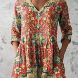 Luciana | Blusa lunga con scollo a V