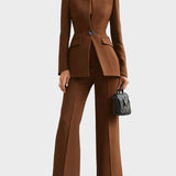 Serena | Completo elegante con pantaloni a vita alta
