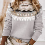 Carmela | Maglione con motivo norvegese