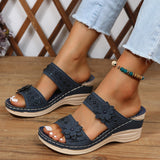 Beatrice | Sandali comfort con zeppa