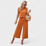 Monica | Completo in lino con gilet e pantaloni